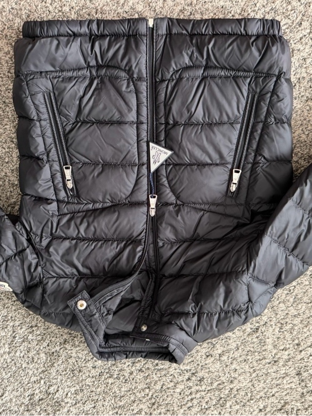 Moncler Kid’s Black Quilted Puffer Jacket
